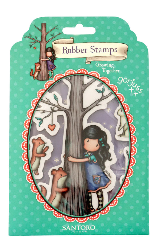 Santoro London Growing Together Rubber Stamp