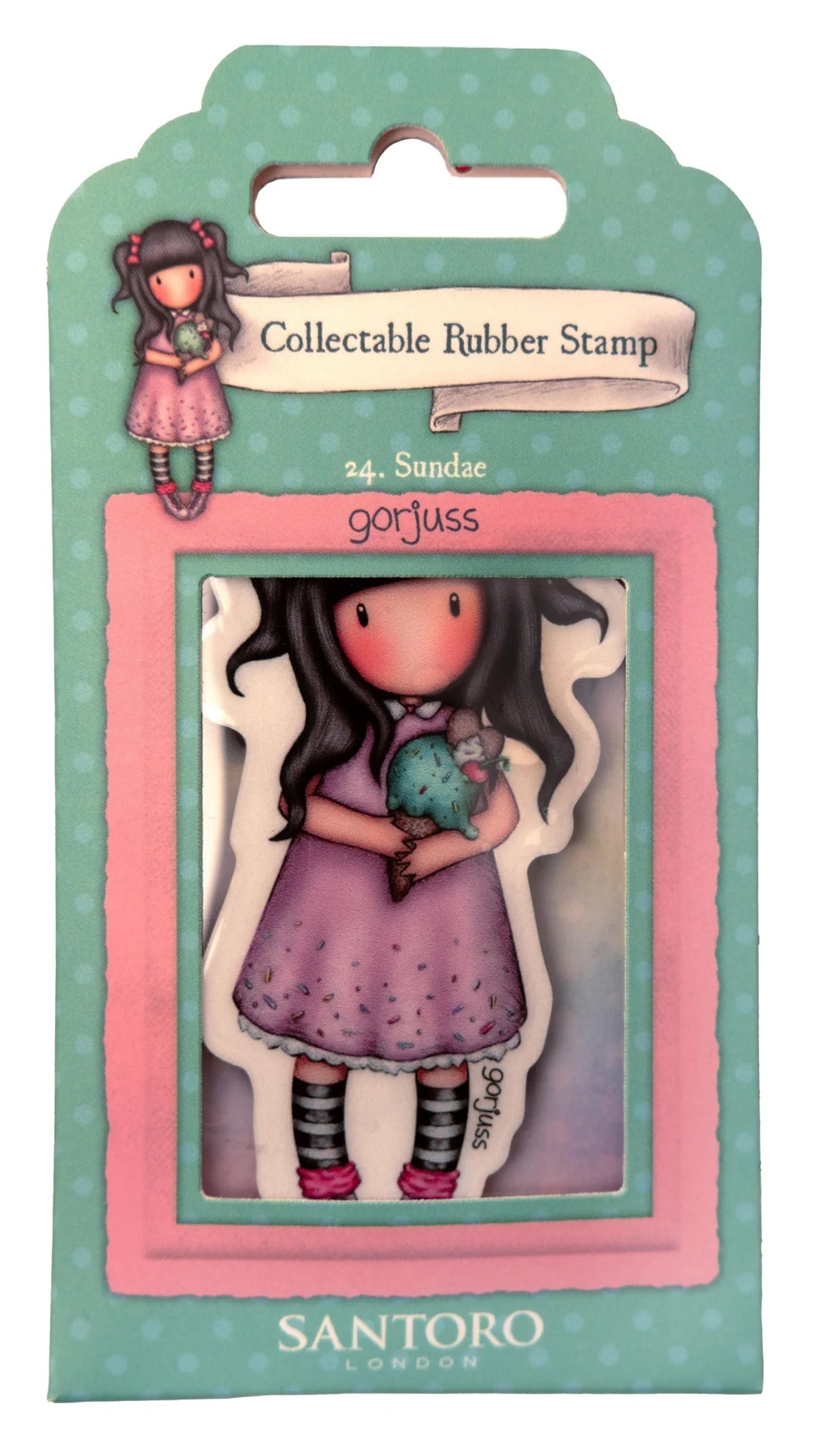 Santoro Collectable Rubber Stamp Gorjuss