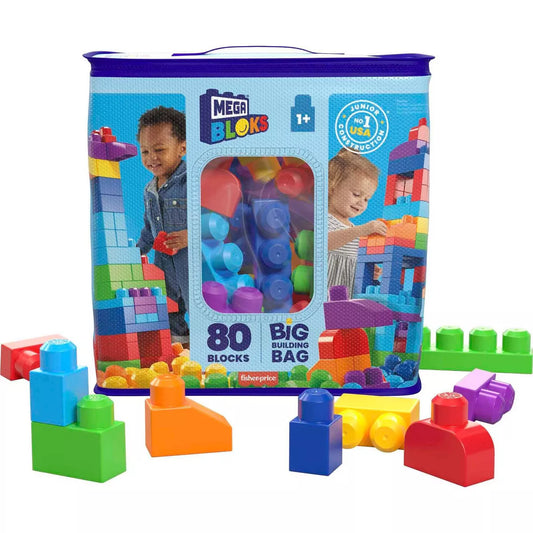 MEGA BLOKS Big Building Bag Playset 80pcs