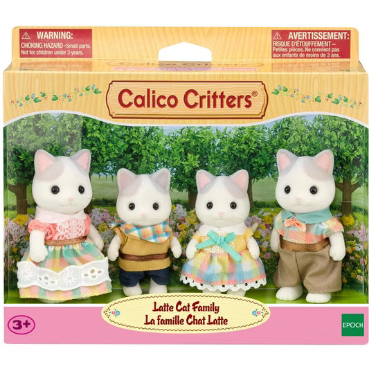 Calico Critters - Latte Cat Family