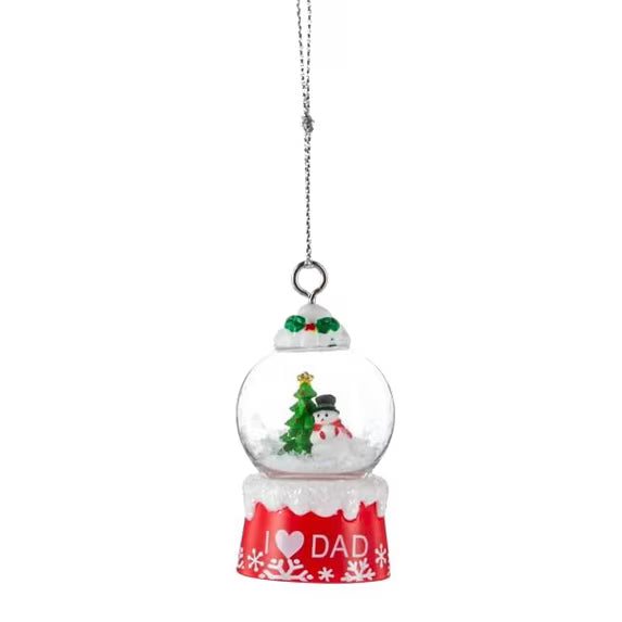 Snow Globe Dad Ornament