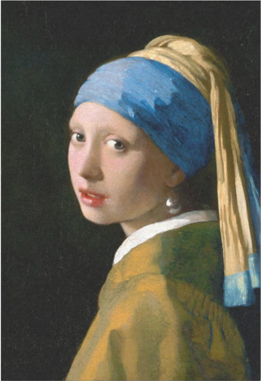 Decoupage Paper Design Girl with a Pearl Earring