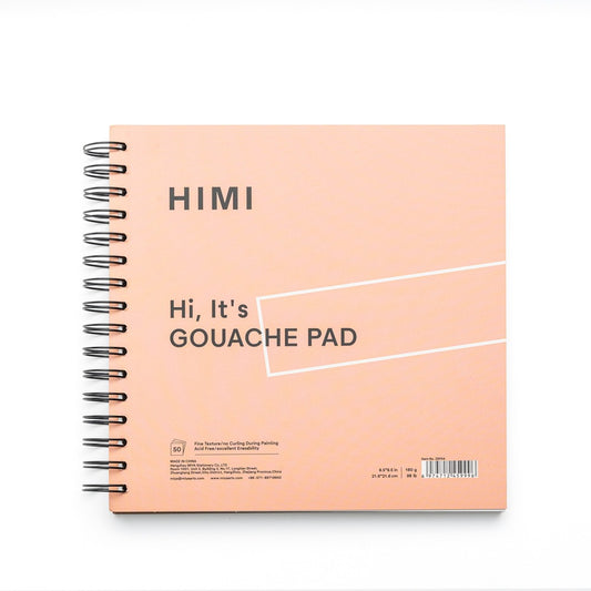 HIMI Spiral Gouache Pad 8.5x8.5" Pink