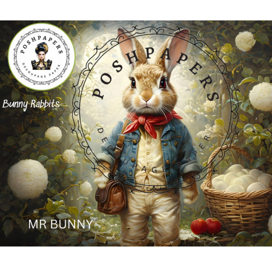 Posh Papers - Mr. Bunny 50x36 cm