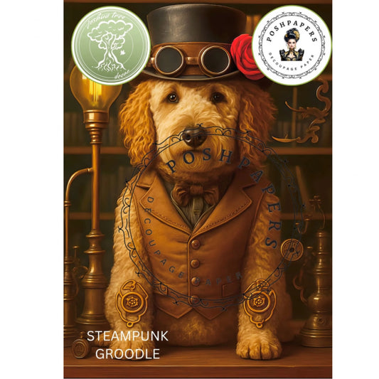 Posh Papers - Steampunk Groodle 53x73 cm, A4