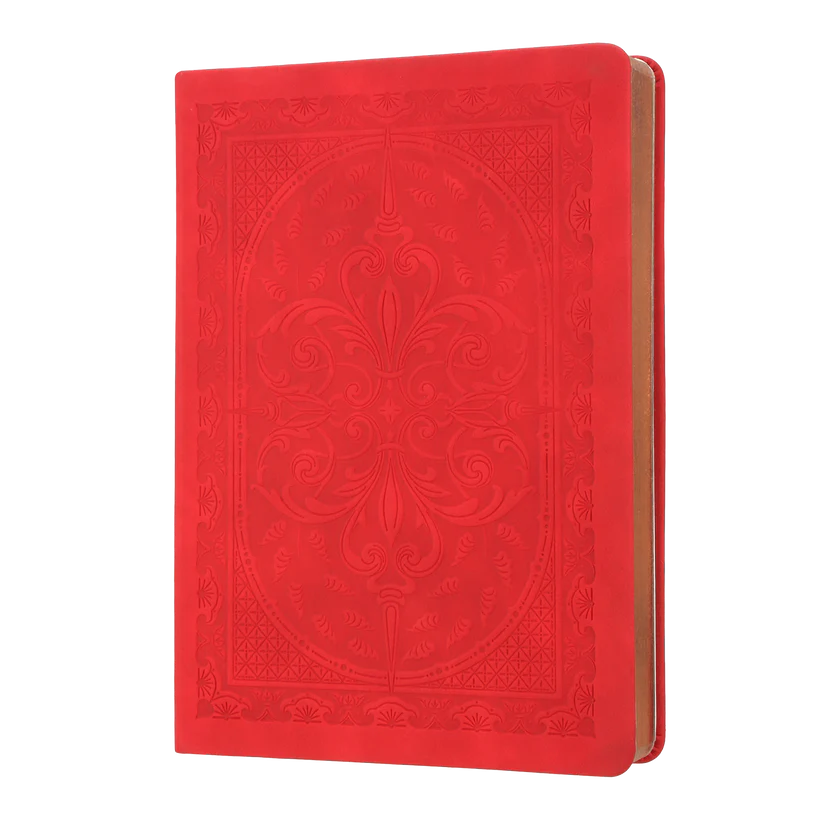 Victoria's Journals : Vintage Style Diary -  Sherwood Green/Red