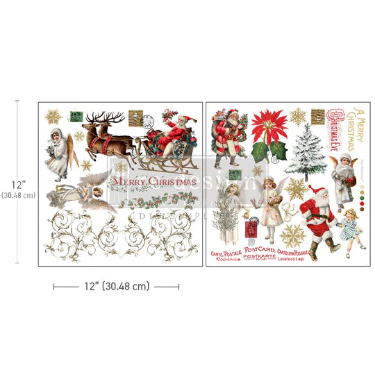 Re-Design With Prima® Maxi Transfers - Holiday Traditions 12x12"