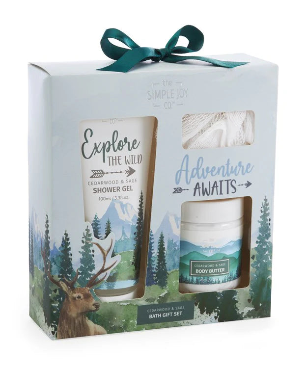 Simple Joy Cedarwood & Sage Body Care Gift Set