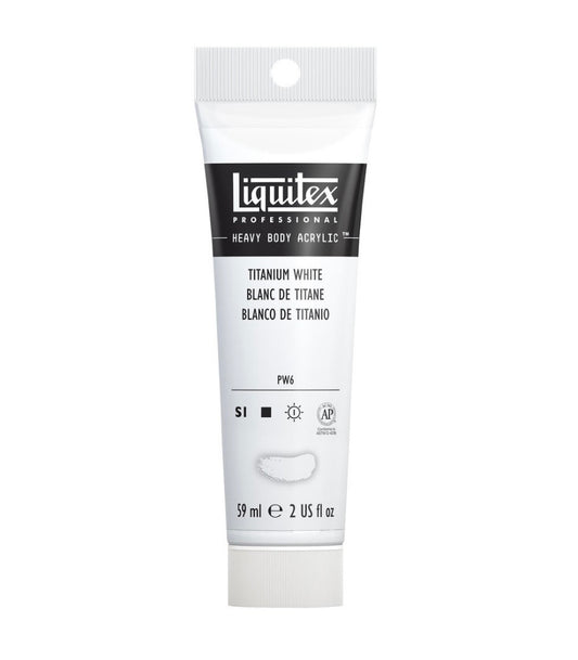 Heavy Body Acrylic 59ml Tube, Titanium White