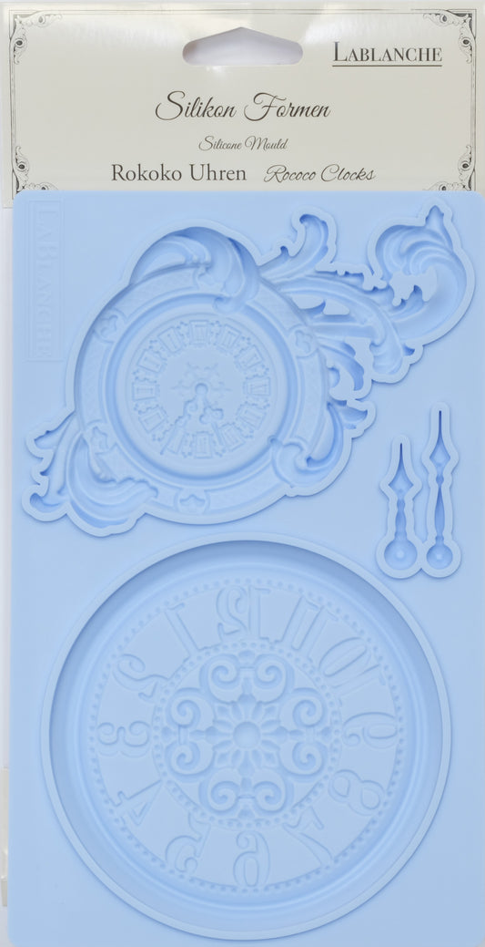 Lablanche Silicon Mould - Rococo Clocks