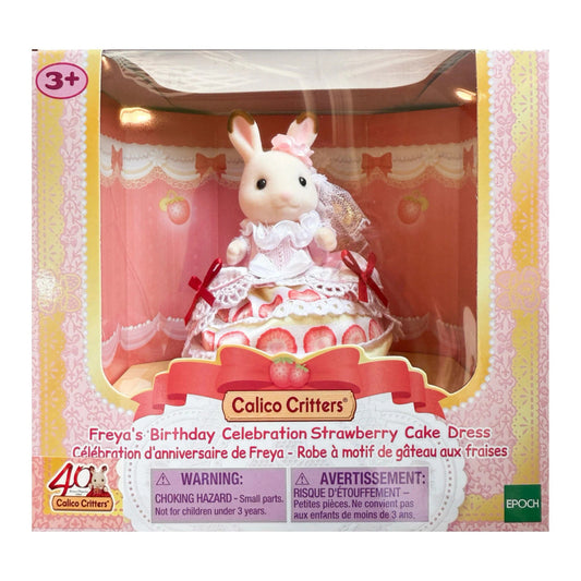 Calico Critters - Freya's Birthday Cake Celebration Strawberry