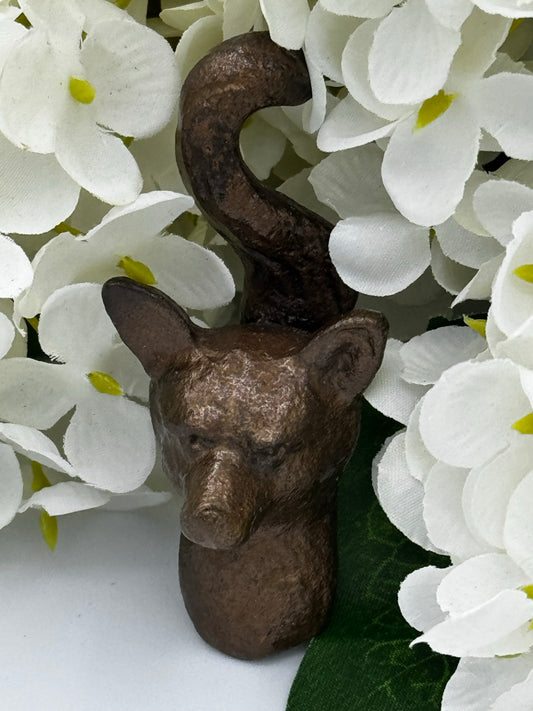 Fox Knob,Ant. Bronze,Cast Iron