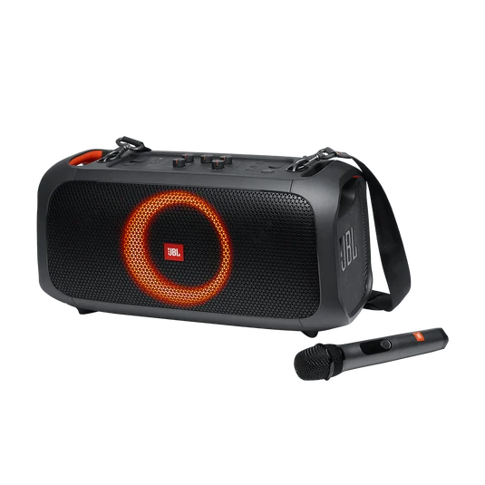 JBL PartyBox On-The-Go PORTABLE BLUETOOTH SPEAKER WITH WIRELESS MIC