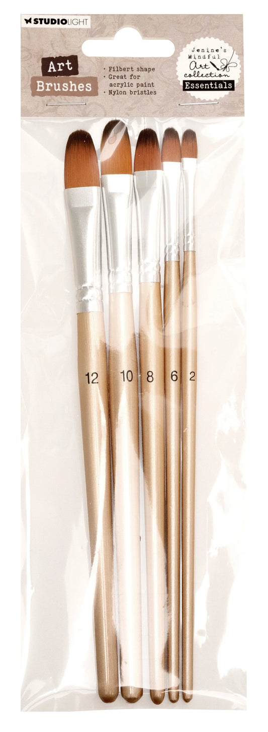 Studio Light - Jenine's Mindful Art Collection - Brush Set Filbert Essentials