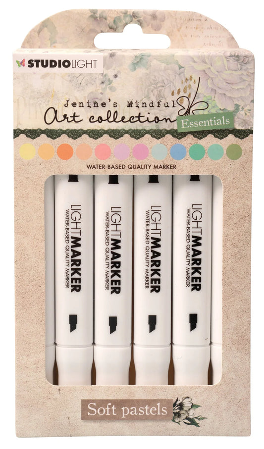 Studio Light Markers : Soft Pastels Essentials 12pc