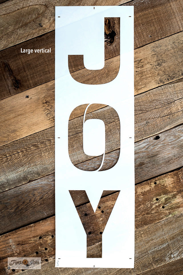 Joy Stencil Vertical Large