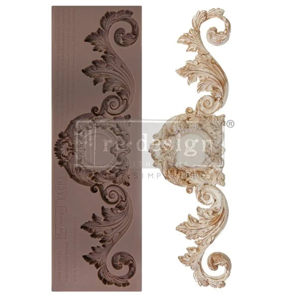 Re-Design With Prima® Decor Moulds - Lavish Swirls - 3"x10", 8mm