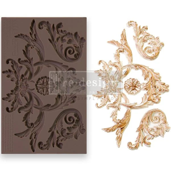 Re-Design With Prima® Decor Moulds - Majestic Flourish - 5"x10", 8mm