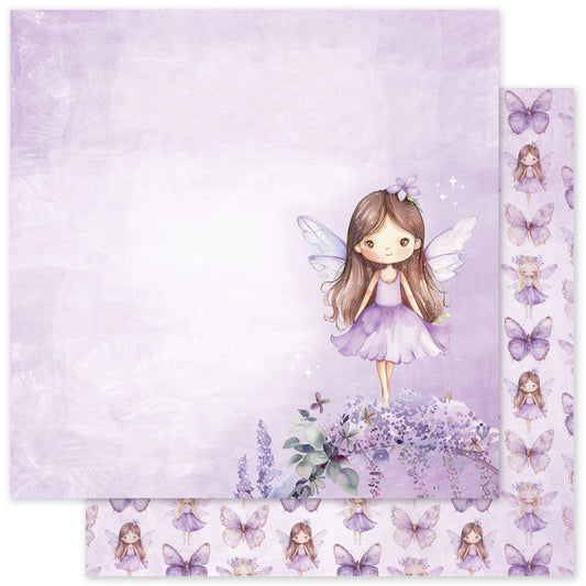 Lavender and Fairies Paper Per Sheet