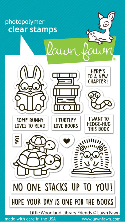 Lawn Fawn - Little Woodland Library Friends Clear Stamps