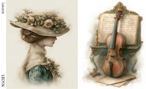 Lablanche - Vintage Keepsakes A4 Rice Paper