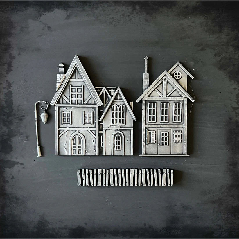 LaBlanche Silicone Mould Vintage Houses 2