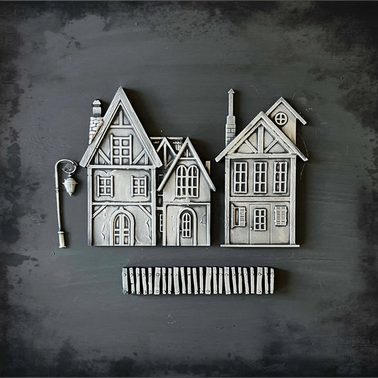 Lablanche Silicon Mould - Vintage Houses 2