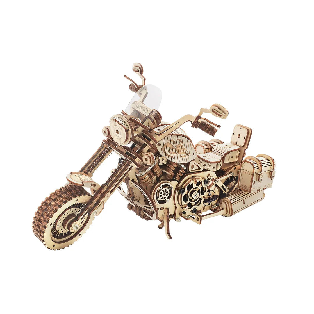 Hands Crafts : 3D Mechanical Wooden Puzzle ~ Cruiser Motoercycle
