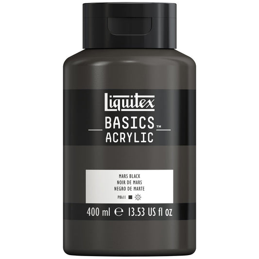 Liquitex Basic Acrylic 400 ml Bottle - Mars Black