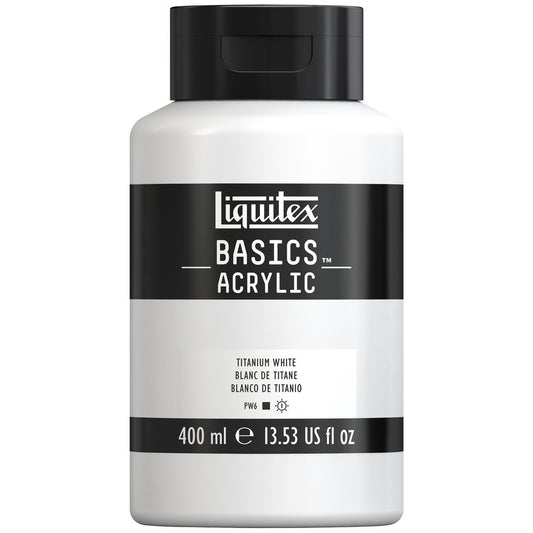 Liquitex Basic Acrylic 400 ml Bottle - Titanium White
