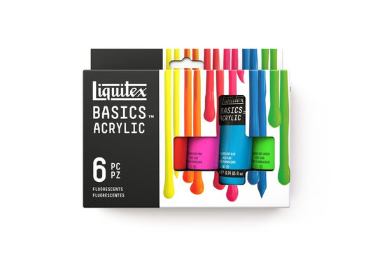 Liquitex Basic Acrylic Set Of 6 - Fluorescents 22ml