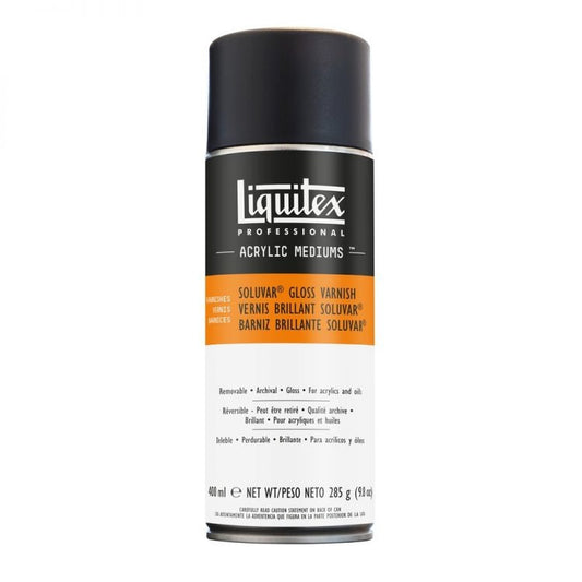Liquitex Professional Acrylic Mediums Soluvar Gloss Varnish Spray