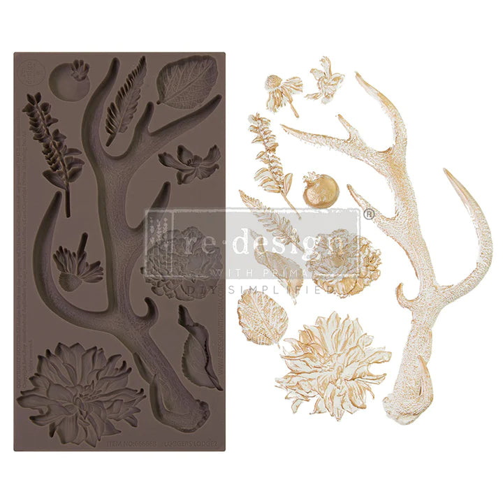 Re-Design With Prima® Decor Moulds - Loggers' Lodge 2 - 5"x10", 8mm