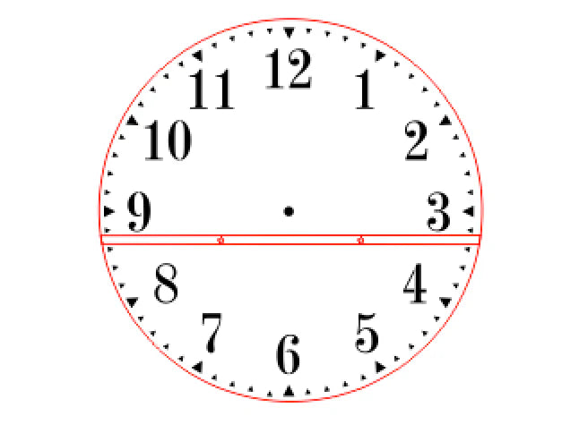Clock Stencil With Regular Numbers 30 inch