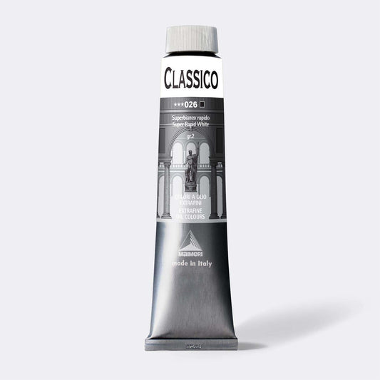 Classico Oil Paint - 026 Super Rapid White 200 ml