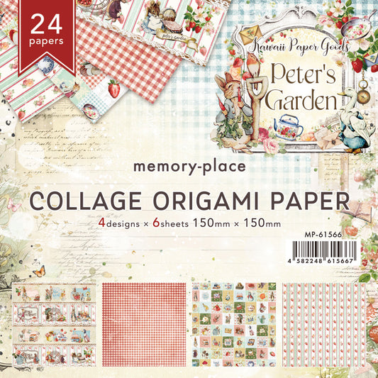 Kawaii Paper Goods Peter's Garden Collage Origami Paper