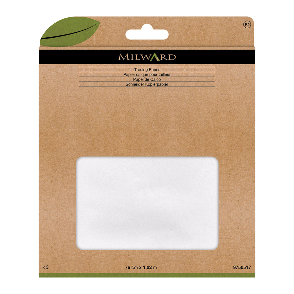 MILWARD GREEN Tracing Paper 76 X102cm 3 Pcs