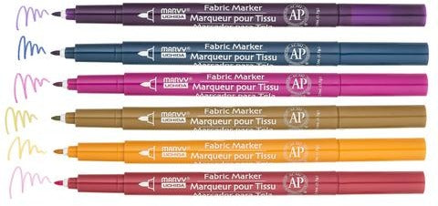 Fabric Marker Set - Fine-D (6Pc)