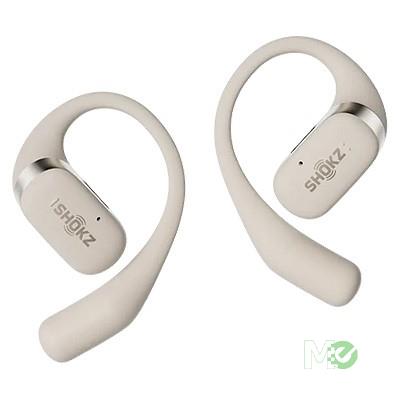 Shokz OpenFit Open Ear Wireless Earbuds, Beige w/ Charging Case