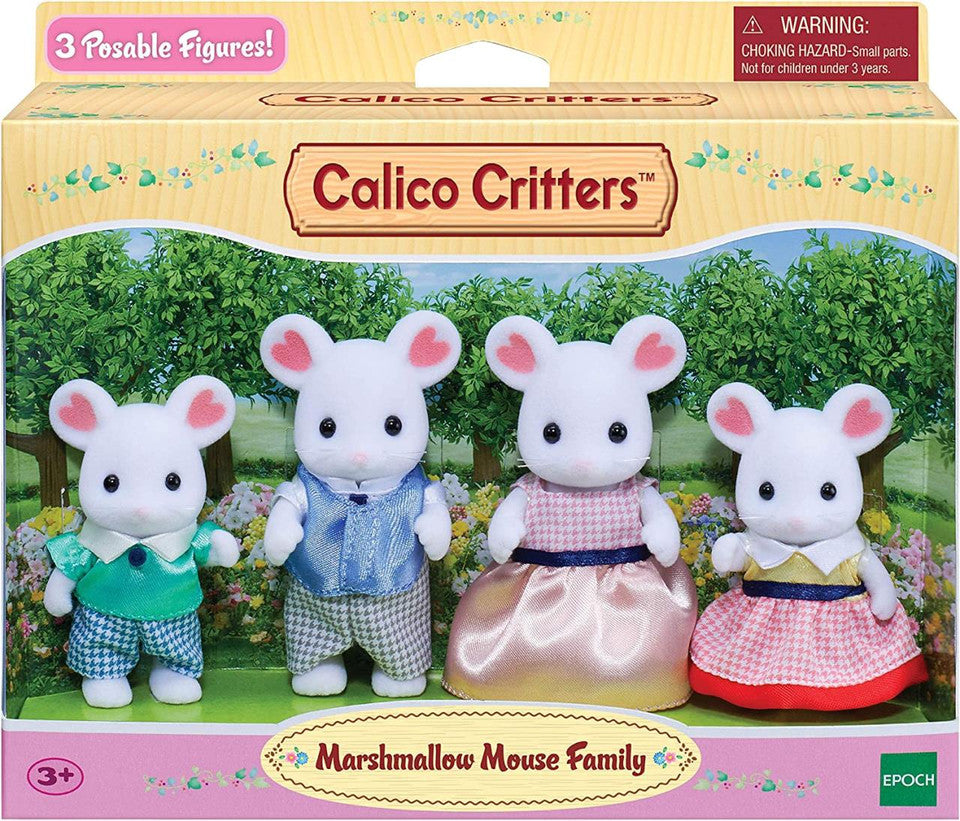 Calico Critters ~ Marshmallow Mouse Family
