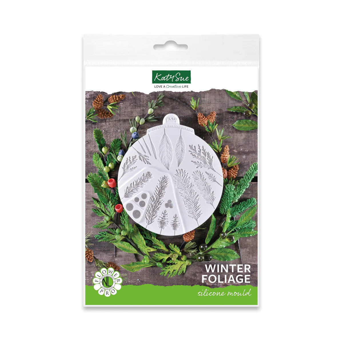 Katy Sue - Winter Foliage Silicon Mould