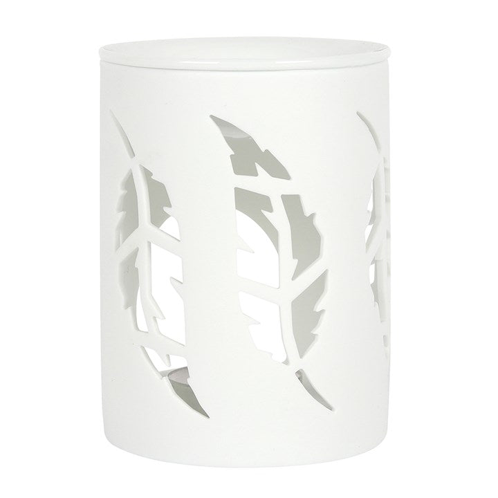 Something Different - White Feather Cut Out Oil Burner