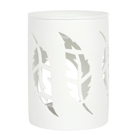 Something Different - White Feather Cut Out Oil Burner