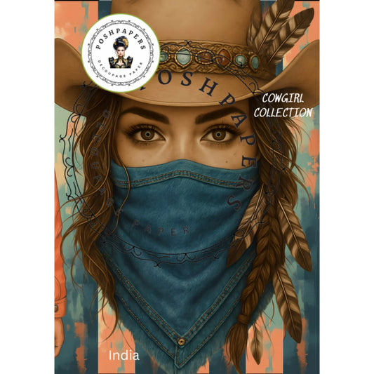 Posh Paper - India Cowgirl 53x73 cm