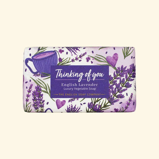 English Soap Company ~ English Lavender Thinking of You Soap