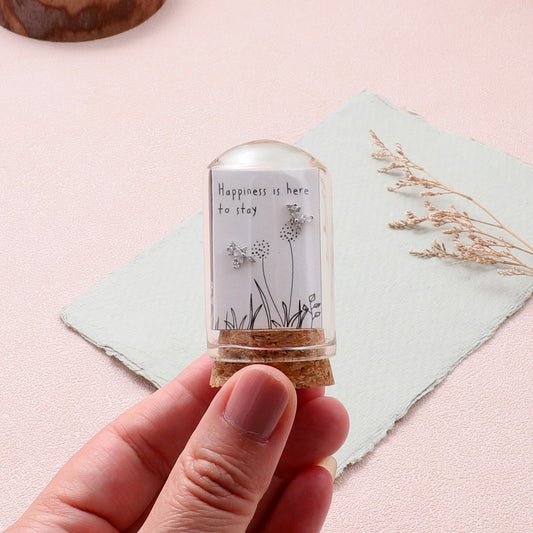 Happiness Is Here To Stay Earring Silver