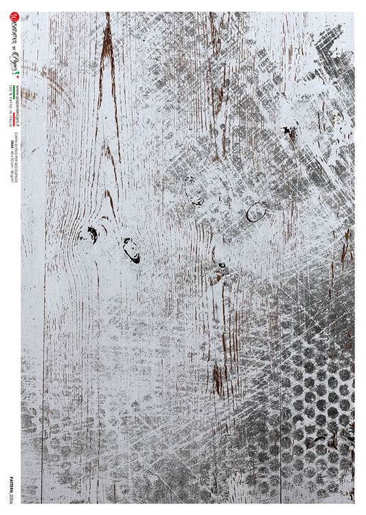 Paper Designs : Gray and White Grunge Rice Paper A4