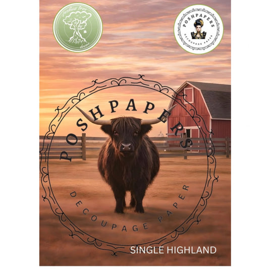 Posh Papers - Single Highland 53x73cm & 21x29cm