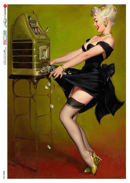 Paper Design - Collecting Coins A3 & A4 Rice Paper