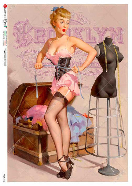 Paper Design - Trying On Corsets A3 & A4 Rice Paper